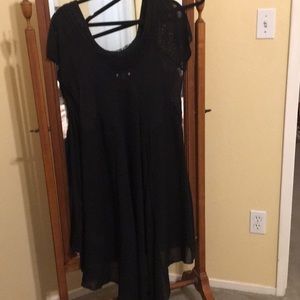 Black sheer dress